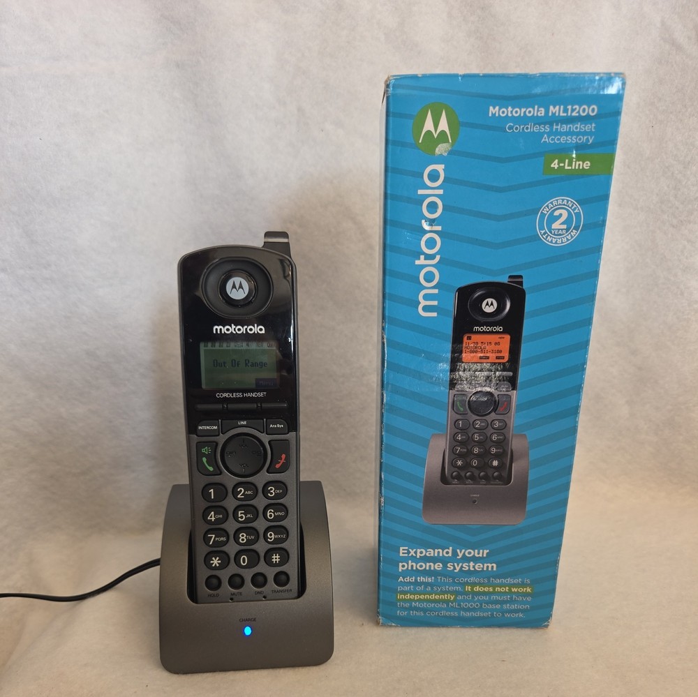 Motorola ML1200 Cordless Handset Home Phone Accessory 4-Line