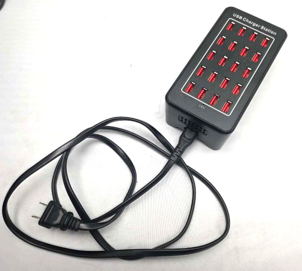 20/25 USB Multi Port Fast Charging Station Outlet Plug Smart Charger