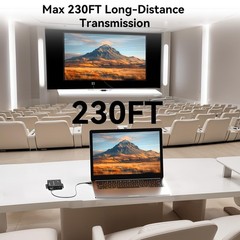 4K@60Hz 4:4:4 HDMI Extender Over Single Cat5e/Cat6/Cat 7, Up to 230Ft (1080P)…