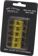 5 Pack 100 Amp Mini ANL Fuse Gold Plated Car Audio