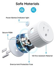 Govee Smart Plug, WiFi Plugs Work with Alexa & Google Assistant, 4 Pack
