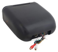 BMRC7B | Flip-up Fully Enclosed Black Marine Stereo Splash Guard