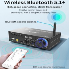 Lepy LP-T2 300W Mini HiFi BASS 2.0 Car Home LED Audio Amplifier Mobile PC Player
