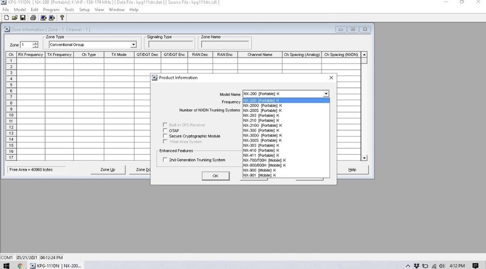 Kenwood KPG-111D Programming Software for NX-700, NX-800, NX-200, NX-300 & More