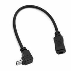 Mini USB 90 Degree Up angled male to mini usb 5pin Female extension cable