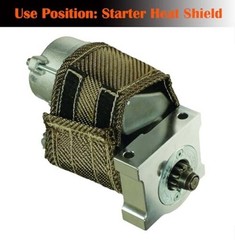Titanium Fiber Heat Shielding Universal Starter Heat Shield 7 X 5.5 in x 17 in