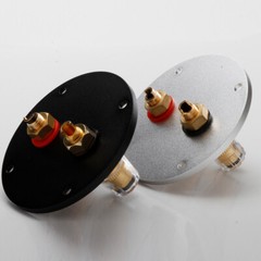 Aluminum Binding Post Speaker Box Banana Jack Socket Plate Banana Plug Connector