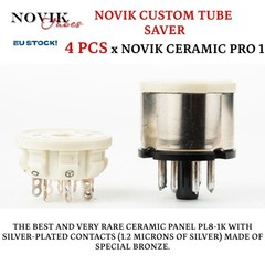 Novik 8 Pin Octal Tube Ceramic Socket Saver Pro1 For 6L6 6V6 6sn7 El34 4pcs