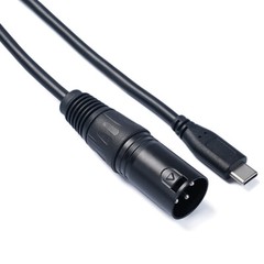 XLR Female to USB Type C Male Microphone Cable Stereo Recording Smartphone Audio