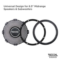Recoil SG-65 Single, 6.5-Inch High Excursion Black Steel Mesh Grille