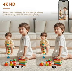 2026 5G Mini HD Security Camera – 100 Days Battery, Night Vision, Motion Detecti