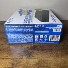 NEW Apex Digital DT250 Digital TV Converter Box Analog Pass-Through DTV