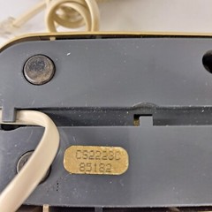 AT&T Corded Trimline Touch Tone Phone Push Button Almond Vintage FOR PARTS