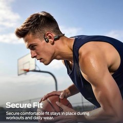 Open Ear BC300 Swimming Headphones, Open-Ear Bone Conduction Headphones,