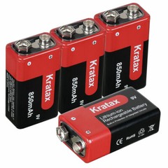 850mAh 9v rechargeable battery li-ion 9 Volt Lithium Batteries 6f22 9v block LOT