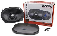 Rockville RVL69W 6×9″ 300w Competition Cast Aluminum Car Subwoofer Mid-Bass+Lows