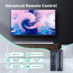 Replacement Soundbar Remote with Ergonomic Design – Easy Setup, 40ft Range