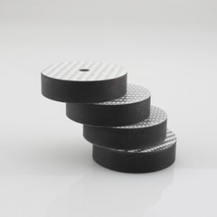 4X Audiocrast 40MM*10MM Carbon Fiber Speaker Isolation Feet Spike Pad Stand Base