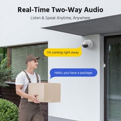 ANNKE 8MP Dual Lens 4K PoE Security IP Camera Color Night Vision Two Way Audio