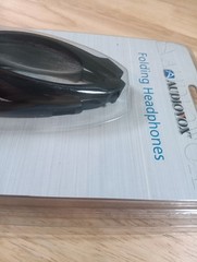 Audiovox Folding Headphones Compact Adjustable Headband New