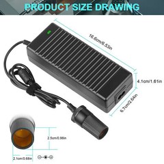 AC to DC Converter 10A 110V-220V 12V Car Cigarette Lighter Socket Power Adapter