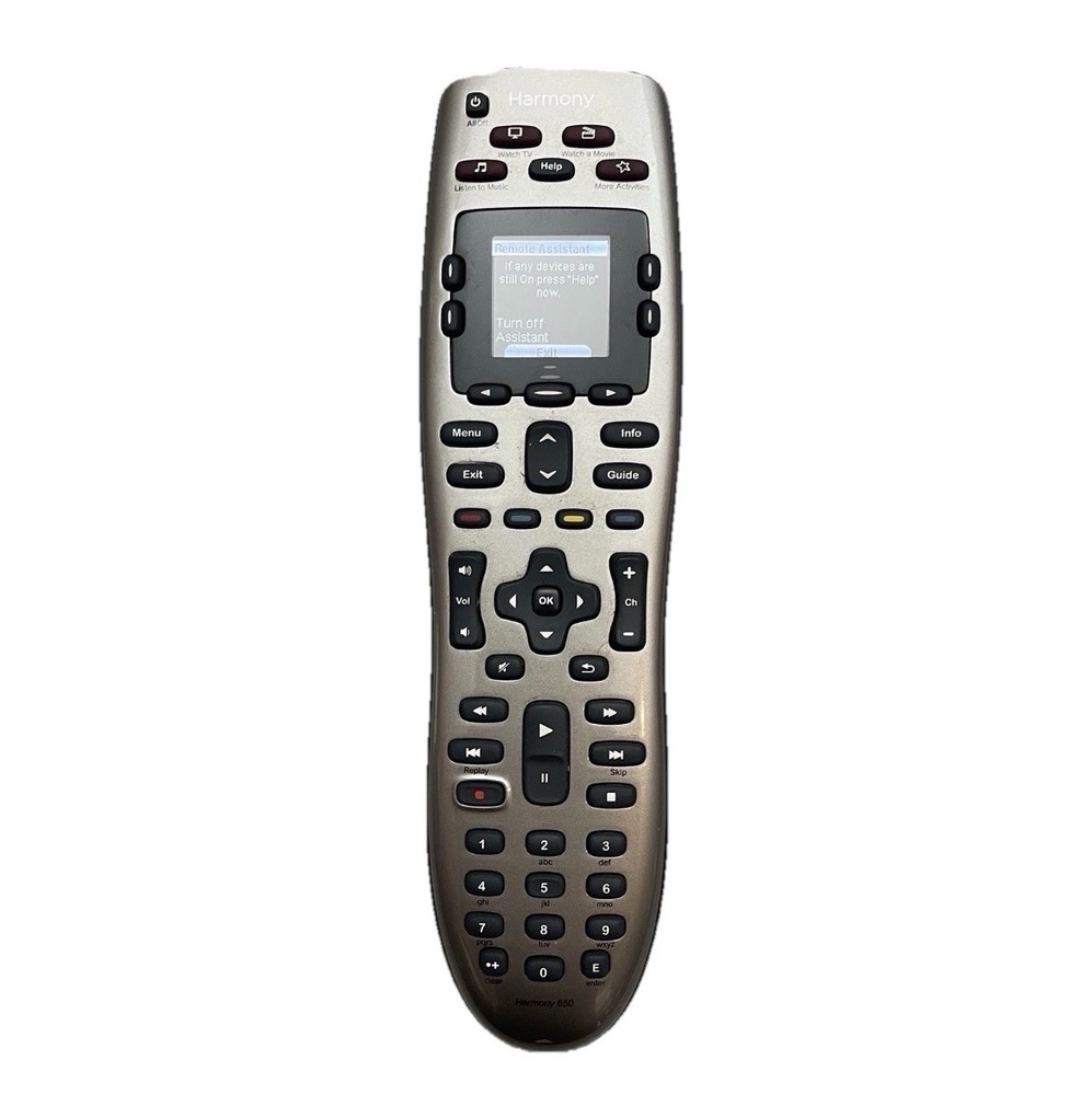Logitech 915-000159 Harmony 650 Universal Color Screen Remote – Silver