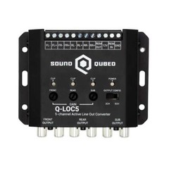 SoundQubed Q-LOC5 Active Line Out Converter 2-5 Channel w/LED Clipping Lights