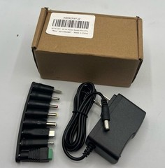 6V 2A Power Supply AC Adapter Replacement with 8 Tips, Regulated 12 Volts 2000M