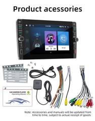 9in Double Din Stereo Car Radio Android 12 For Apple Carplay BT GPS WIFI 1G+32G