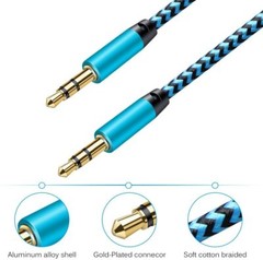 3.5 mm Male to Male Aux Cord Stereo Audio Cable Adapter for PC iPod CAR iPhone