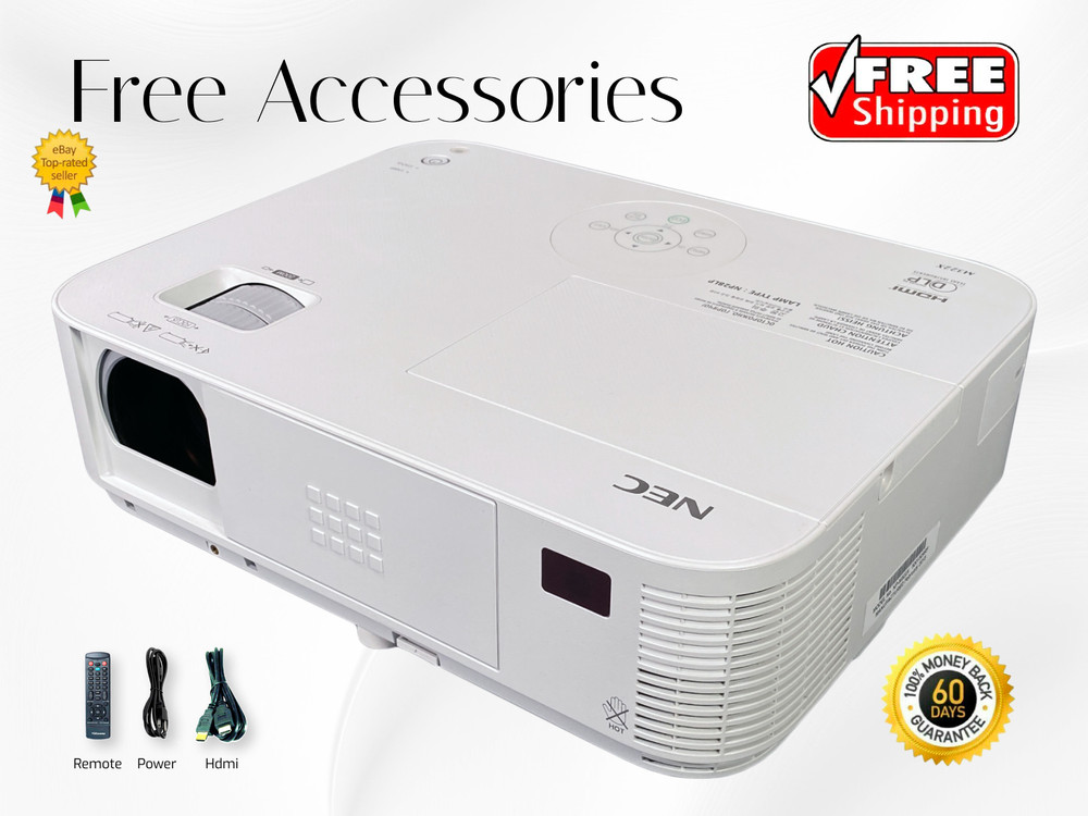 NEC NP-M322X DLP Projector 4K 3200 Lumens USB Viewer 20W Speaker 2160p w/Kit ✅