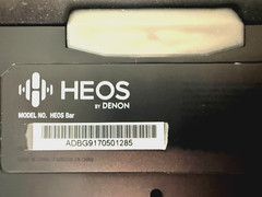 Denon Heos Bar w/ Remote, HDMI Cable, 3.5mm Cable, Power Cable, User Manual-RARE