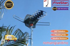 Limited Offer Outdoor TV Antenna Pole Motorized HDTV 4K 360° HDTV Antenna + Pole