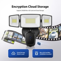 Hardwired Floodlight Camera Outdoor, 5500LM 2K HD Security Camera with Lights…