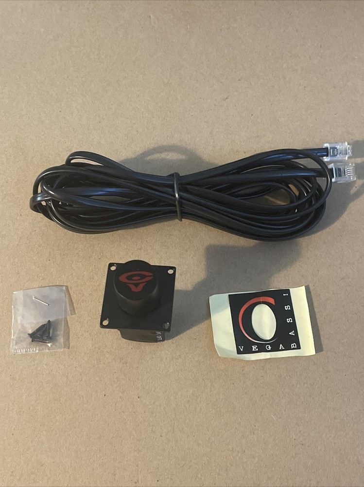 NEW Cerwin Vega Bass Control Knob and Connection Remote Cable Wire ONLY 4 PIN