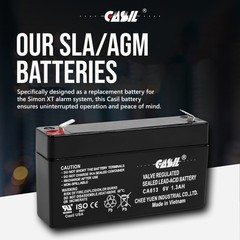 Casil 6V 1.3Ah Replacement Battery Compatible with UltraTech UT612 IM-612