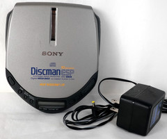 Sony Discman ESP D-E301 Portable CD Player VTG 1997 AC Adapter fully tested