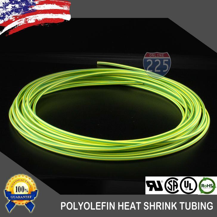 50 FT 50′ Feet GREEN & YELLOW 1/8″ 3mm Polyolefin 2:1 Heat Shrink Tubing RoHS UL