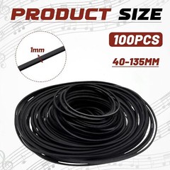 100 PCS Square Rubber Drive Belt Replacement For Cassette Player Recorder Repair