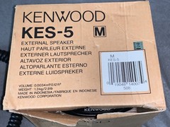 Set of 2 Kenwood KES-5 External Speakers (1 used 1 un-used) & 1 Cobra CA-73 mic