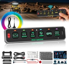 Wireless 208FT RGB Slim Switch Panel LED Momentary Pulsed Flash Switch Controls
