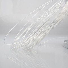 Hi-end 5N Solid Pure Silver with PTFE HiFi Analogue Audio Speaker Cable Wire DIY