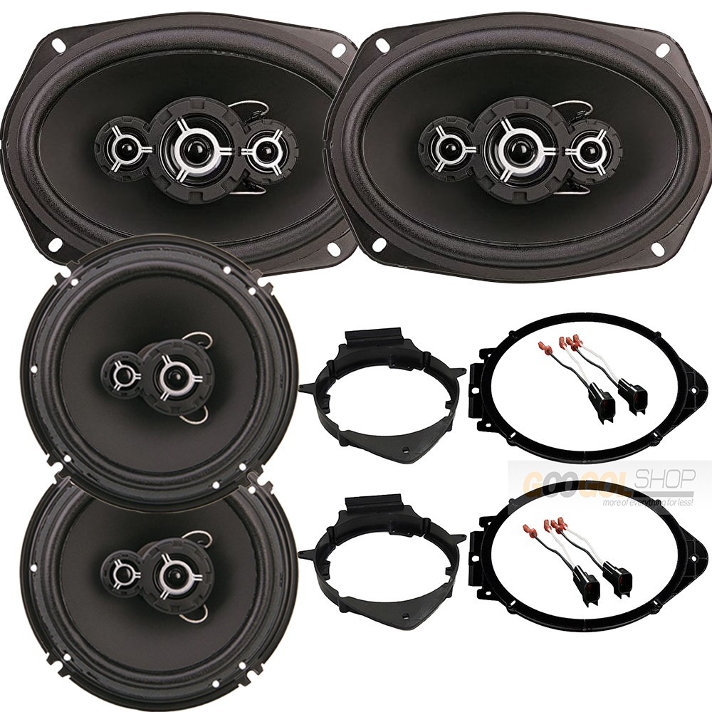 For 2014-2025 Silverado 1500 500W Front Door 6×9″ & 300W Rear 6.5″ Speakers Kit
