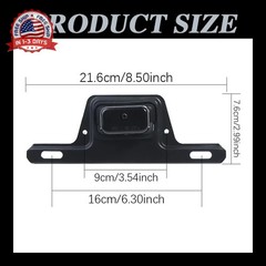 LED License Plate Light with License Plate Holder, Waterproof 12V DC License Tag