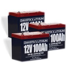 Dakota Lithium 12V100Ah LiFePO4, Deep Cycle Lithium Battery RV Marine