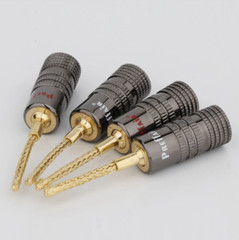 2MM Copper Banana Plugs Gold Plated Braided Speaker Cables Connectors Multiple