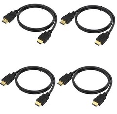 4 Pack CTI 10ft High Speed HDMI Cable 4K 2160p Ethernet 24K Gold Plated