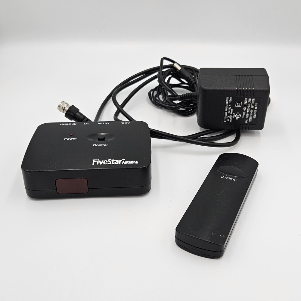Five Star Antenna Replacement Control Box Power Supply and Remote Control TESTED