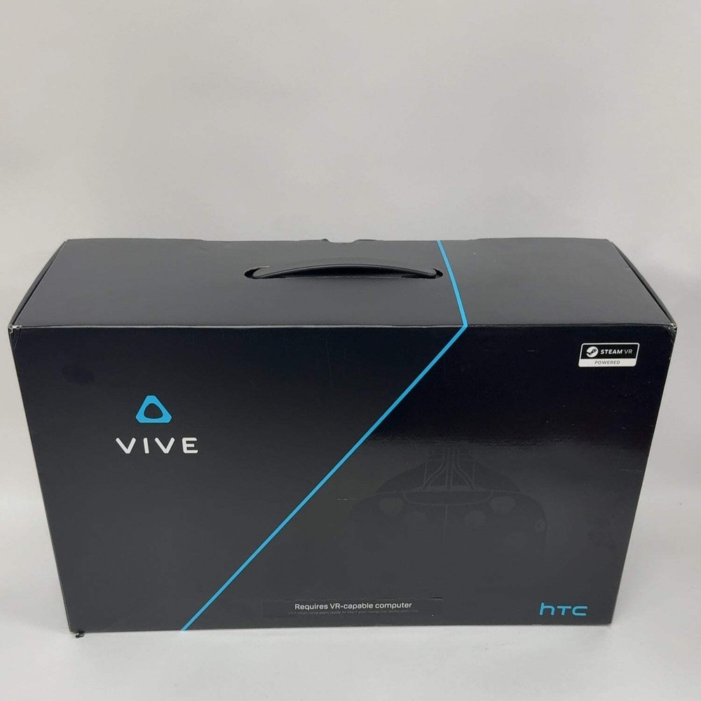 New HTC Vive Virtual Reality 1st Gen Headset with Controllers + Base Station