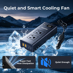200W Car Power Inverter DC 12V to AC 110V Converter Adapter Charger Outlet 4USB